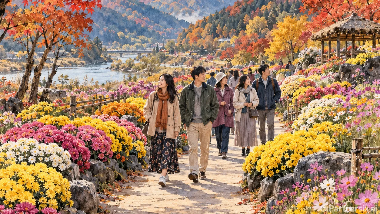 국화로 물든 인제의 가을