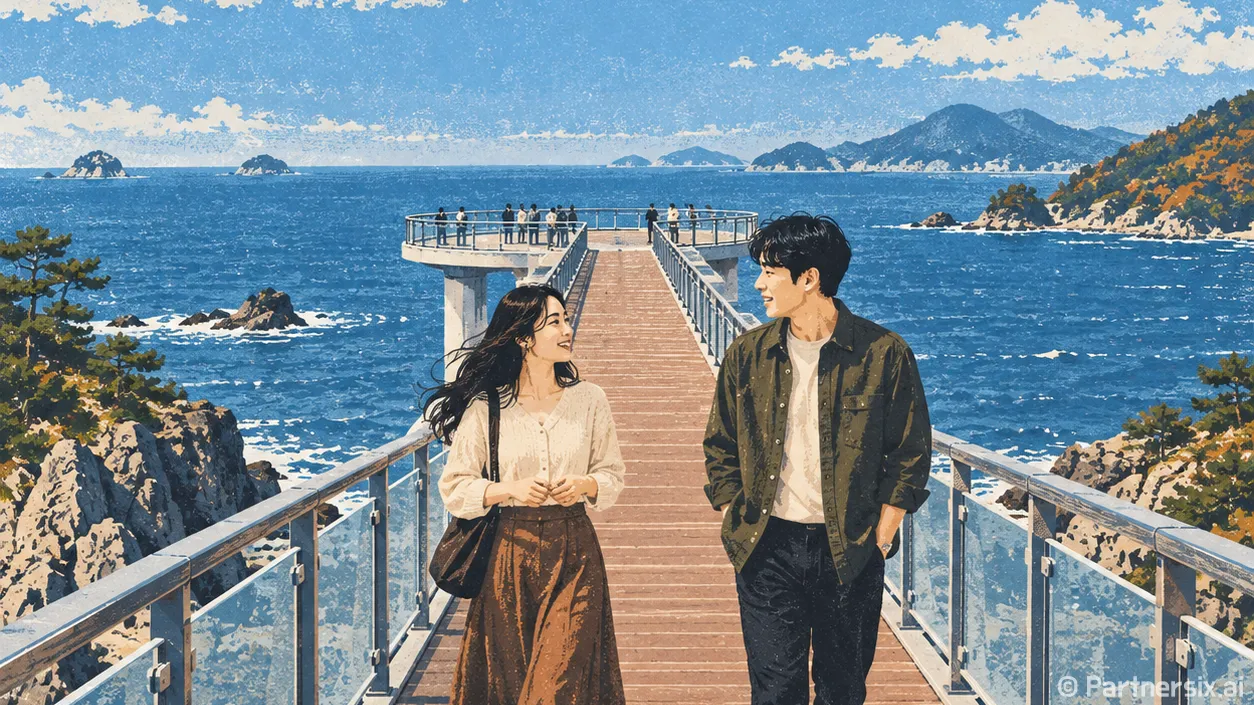 바다 위 631m …
