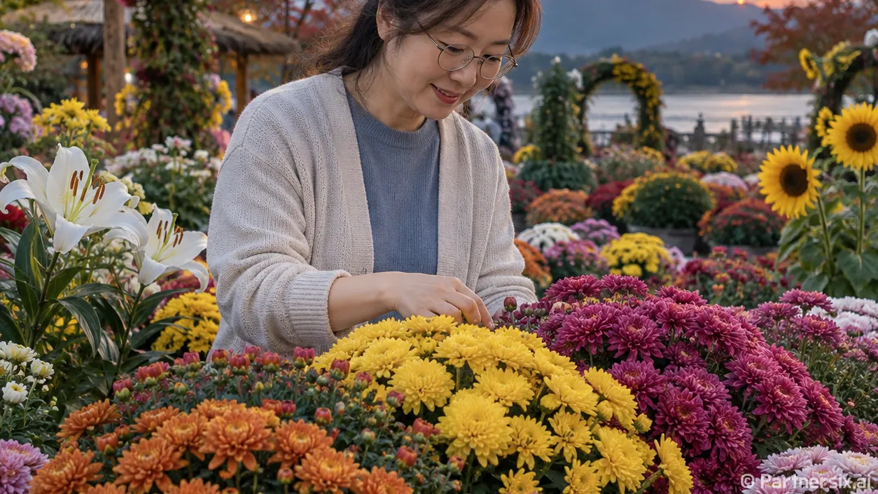 인제 가을꽃 절정