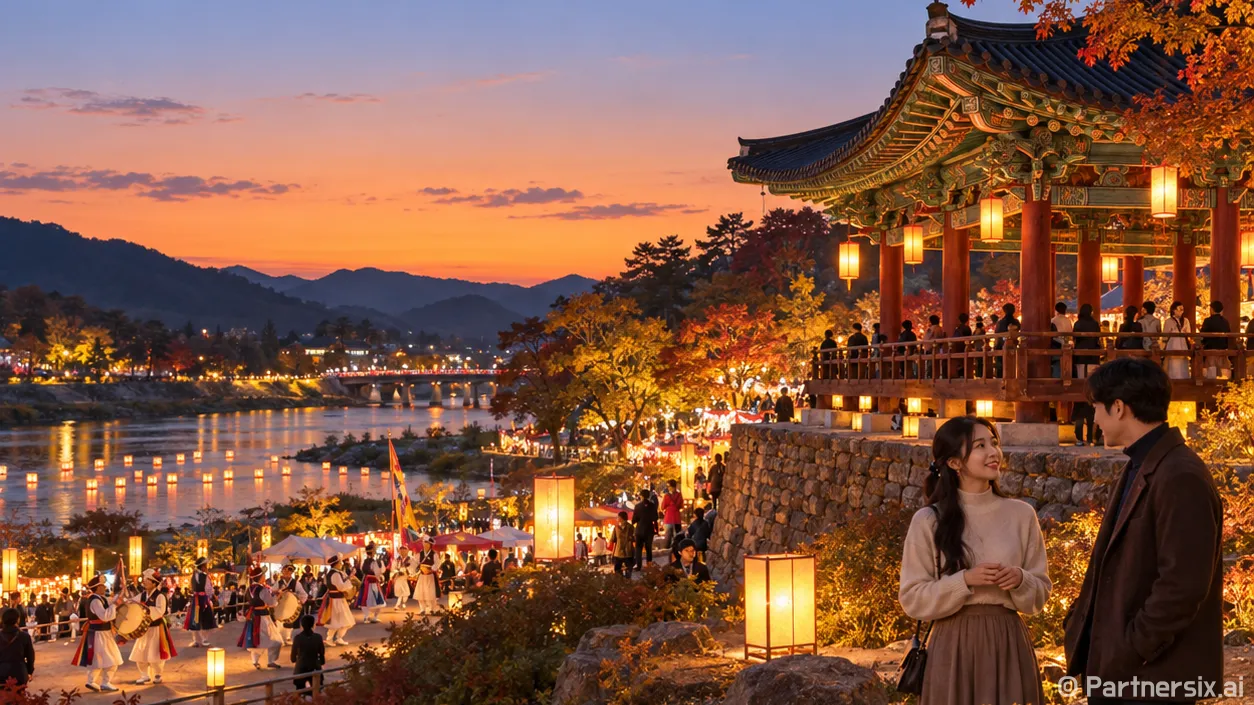 죽서루의 밤이 깨어났다