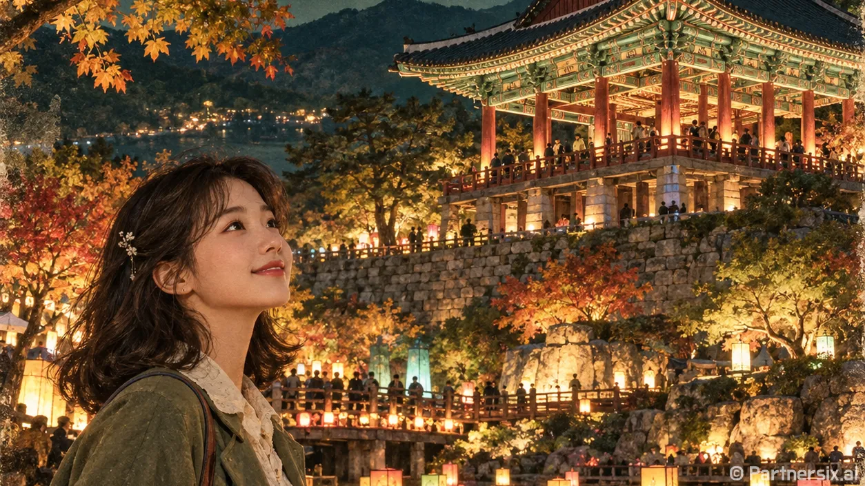 죽서루 밝힌 삼척의 밤