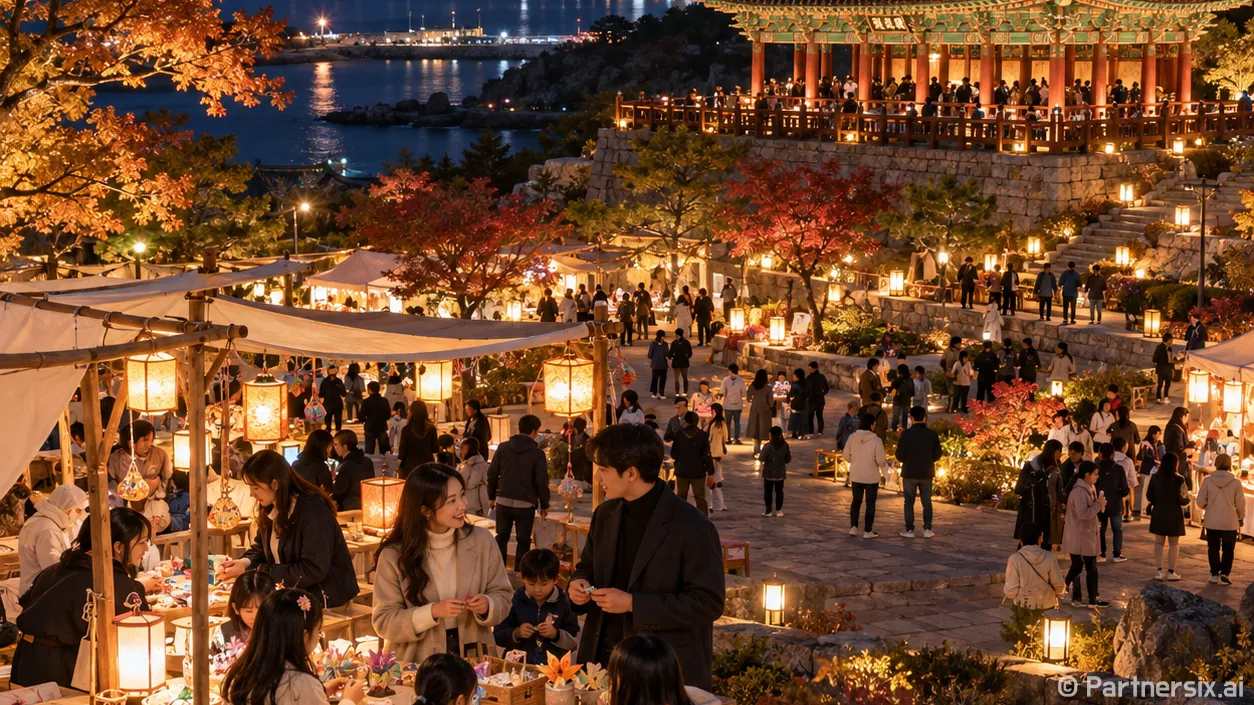 죽서루 밝힌 삼척의 밤