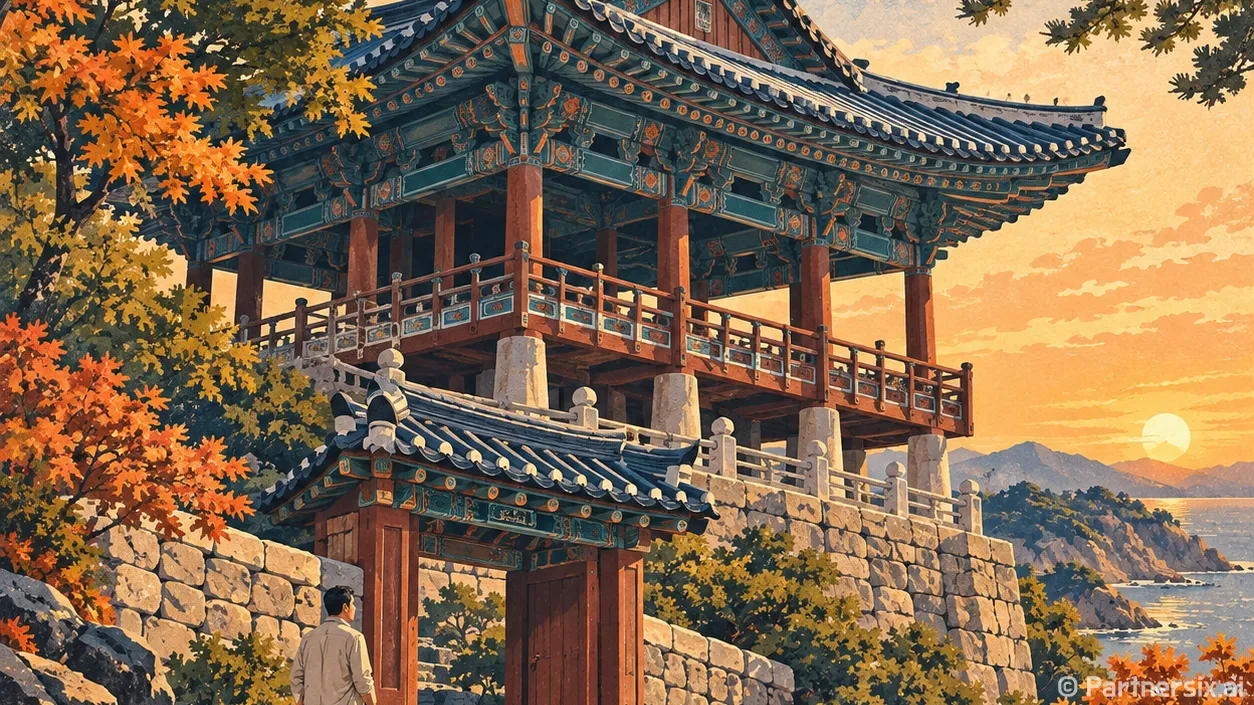 가을빛 머금은 삼척 죽서루