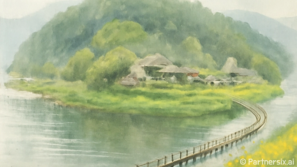 예천 회룡포, 봄바람 속 힐링 산책길