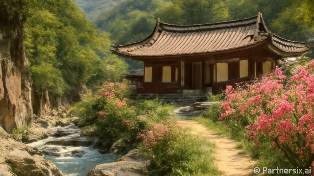 경북 봉화 옥계종택의 여름 풍경