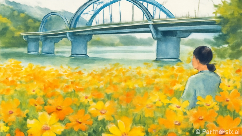 경산 하양 대부잠수교 황화코스모스 명소