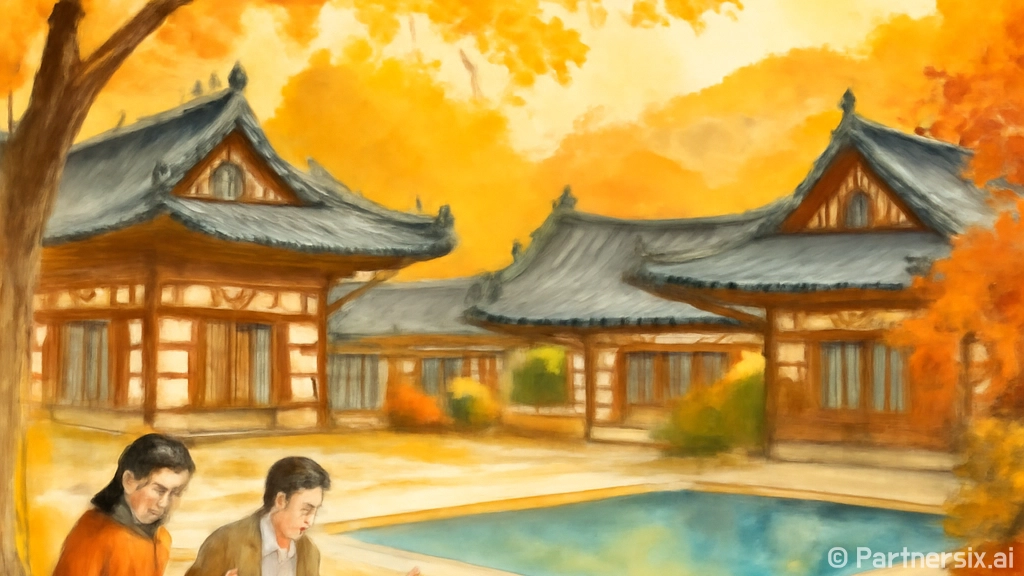 가을빛 물든 안동 전통리조트 구름에