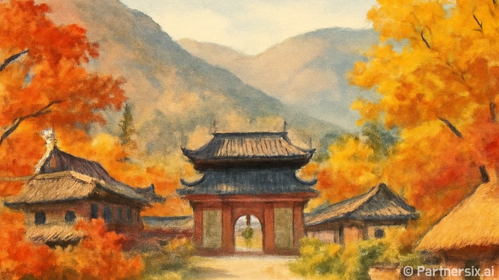 가을빛 물든 문경새…