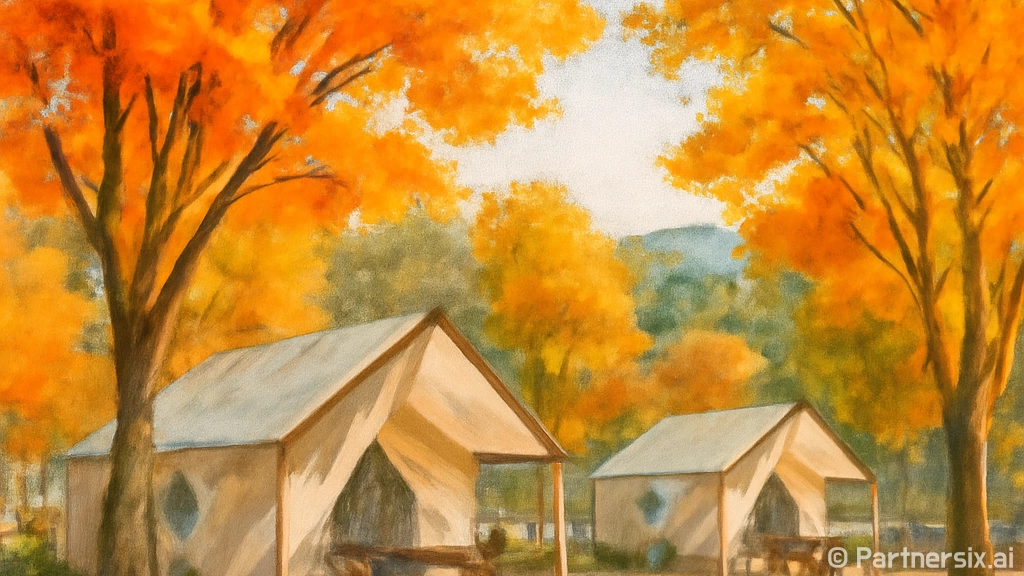 가을 감성 가득한 봉화 청량산 캠핑장