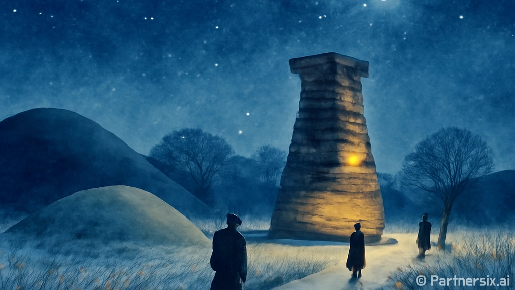 겨울밤 경주, 감성…