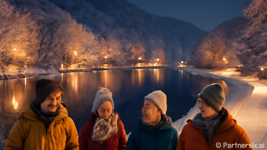 문경 틀모산못 겨울…