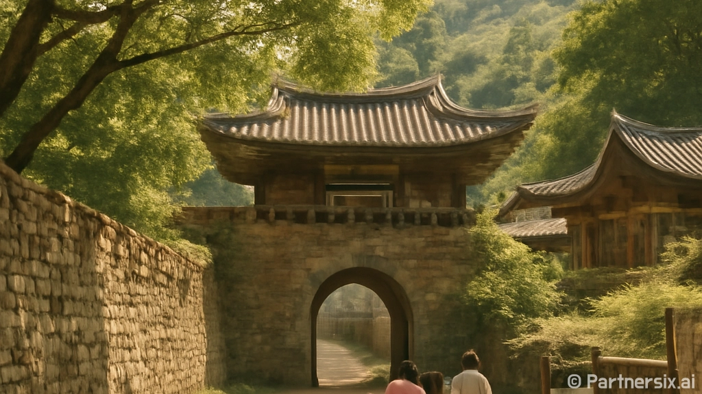 문경 고모산성 초록…