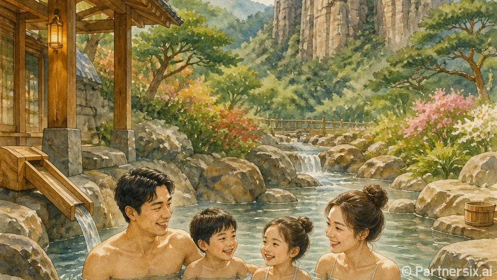 예천 소도시 힐링 온천과 천년 소나무