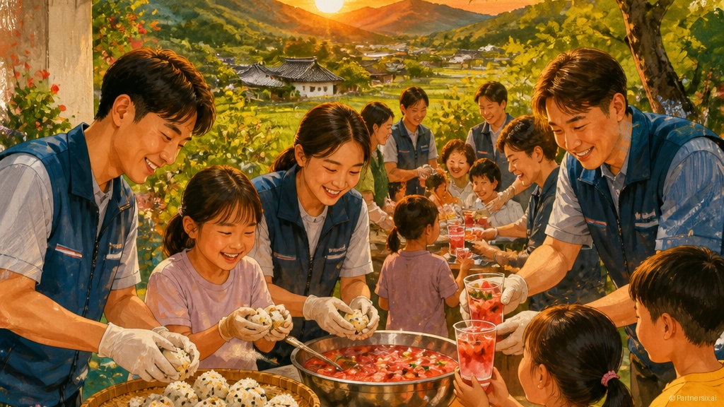 청도 다로리마을 새참 나눔 행사