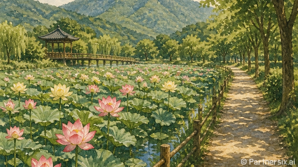 문경 틀모산생태공원 연꽃 명소