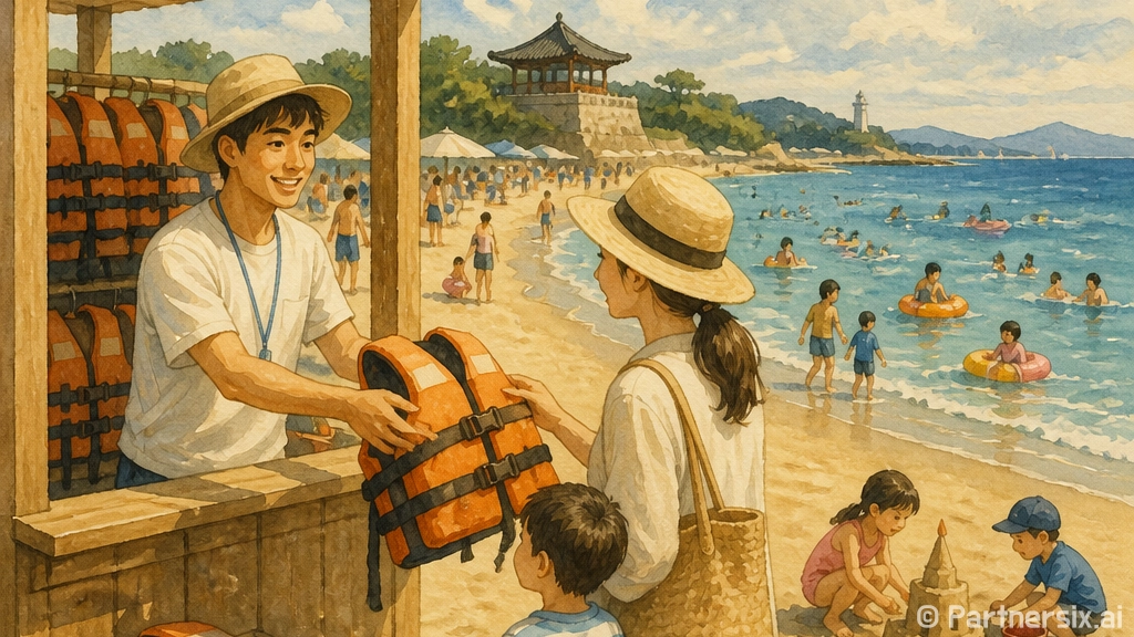 경주 해수욕장 구명조끼 무료 대여 혜택