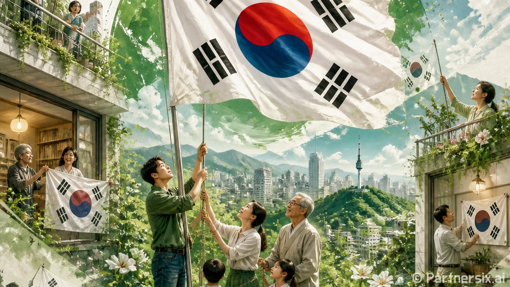 제81주년 광복절, 태극기 게양으로 나라사랑 실천