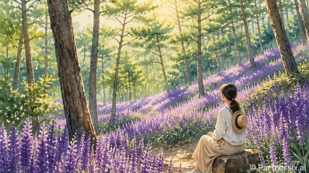 경북 8월, 보랏빛 맥문동 명소 탐방