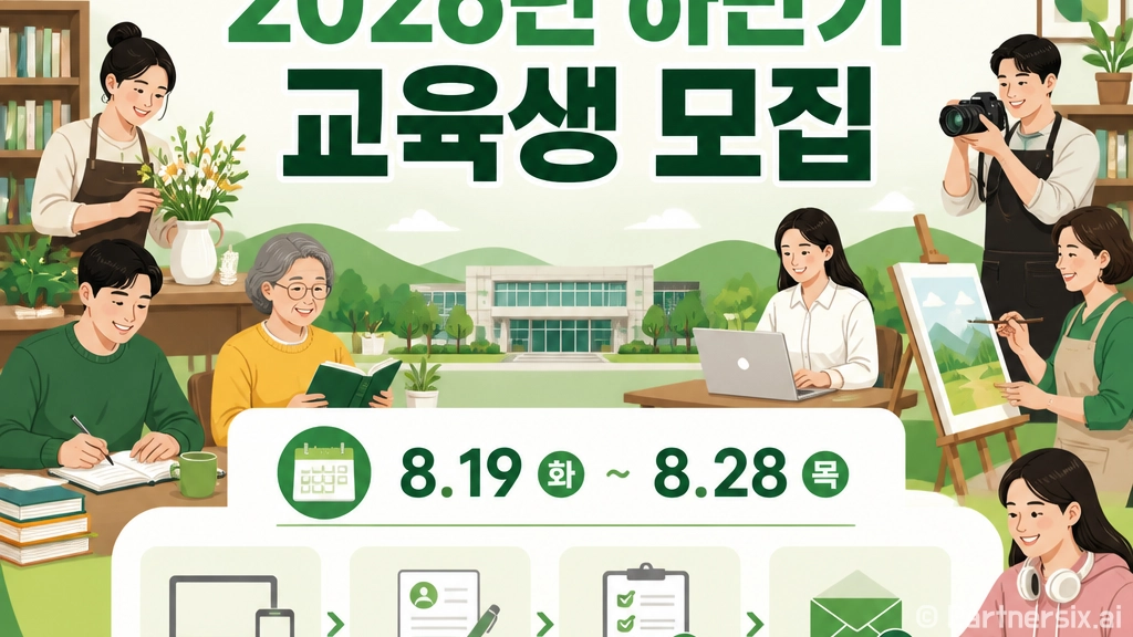 예천군 평생학습관 하반기 교육생 모집 안내