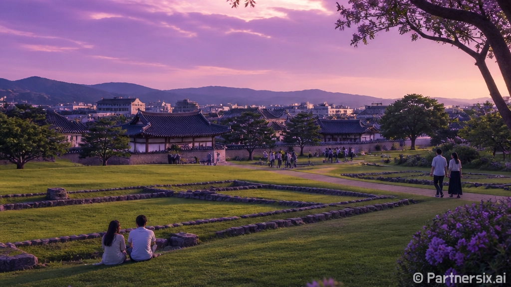 도심 속 신라 비밀 정원 경주 용강동 원지
