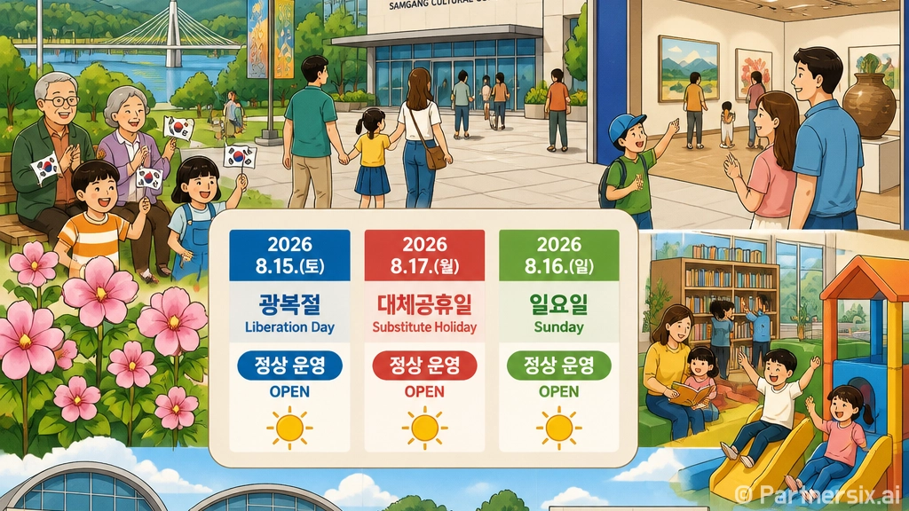 2026년 광복절 예천군 시설 휴관 일정
