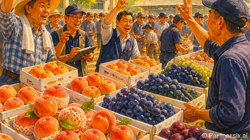 영천농산물도매시장, 복숭아와 제철과일의 향연