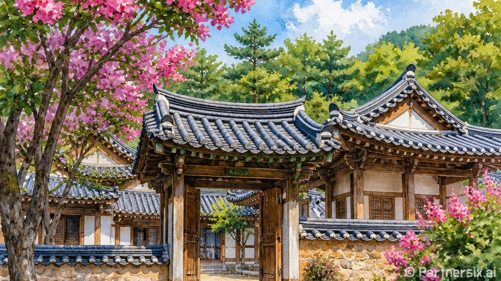 400년 역사 품은 빙계서원과 배롱나무꽃