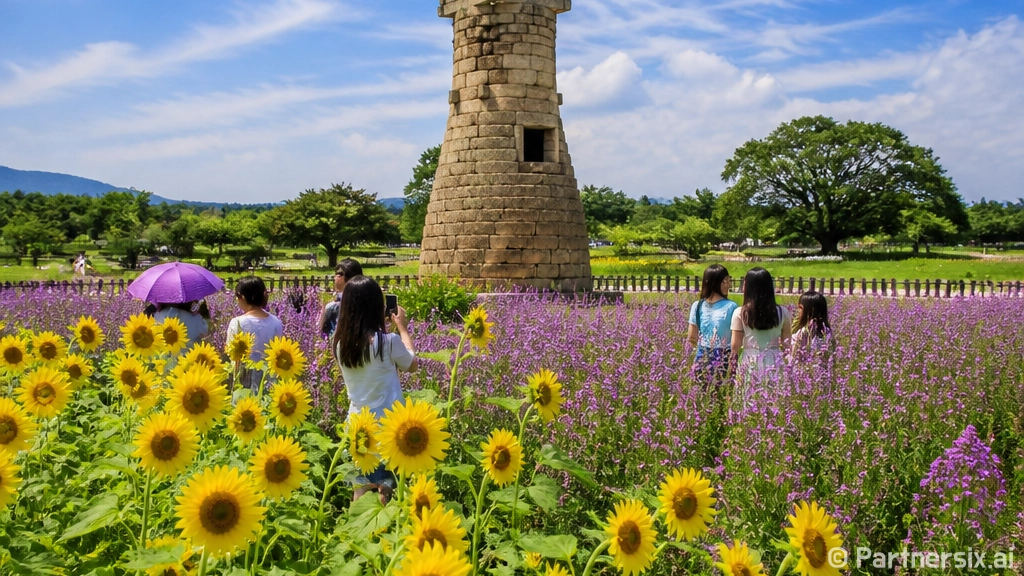 경주 동부사적지대 여름꽃 향연
