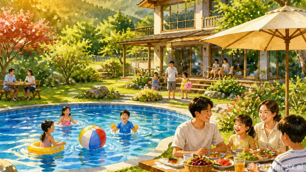 칠곡 가림이 힐링 102펜션 가족 물놀이 명소