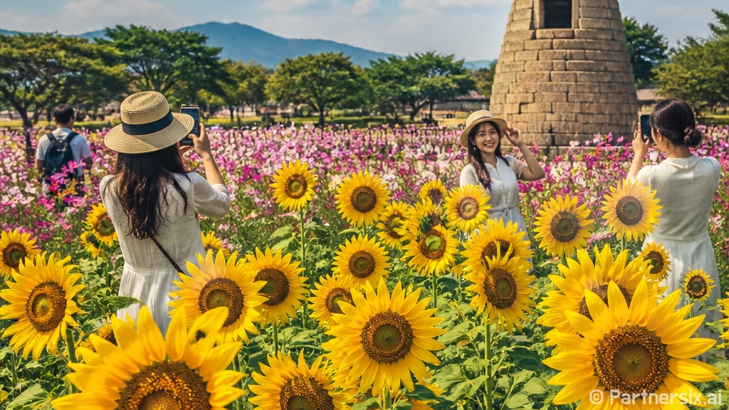 경주 8월 해바라기 물결 속 감성 꽃출사