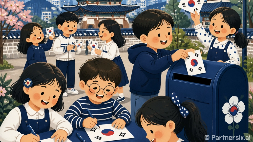 숭문대 광복절 엽서 만들기 체험 눈길