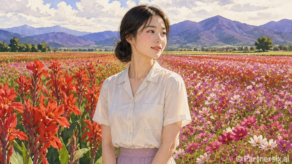 금호강변 칸나꽃길 산책