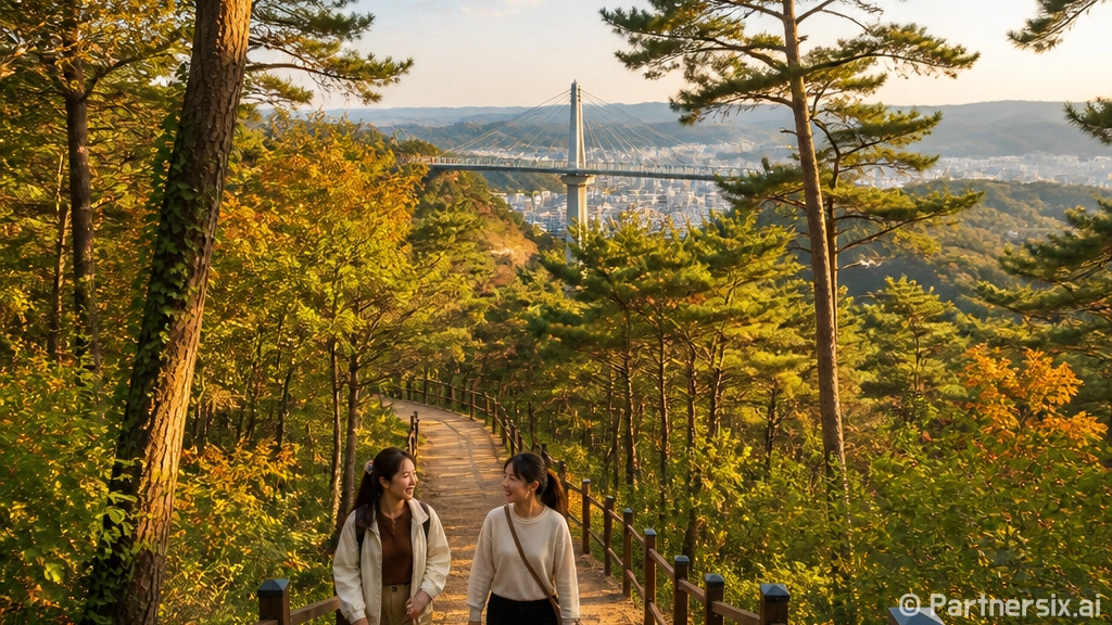 영주 도심 속 힐링 숲길 뚜껍바위 산책로