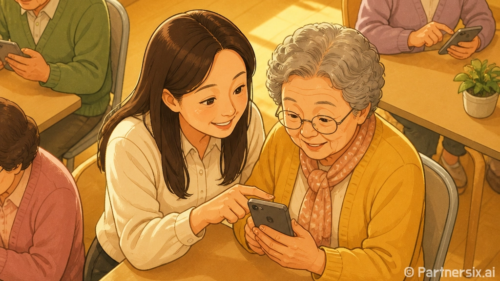 상주시 어르신 위한 디지털금융 교육 현장
