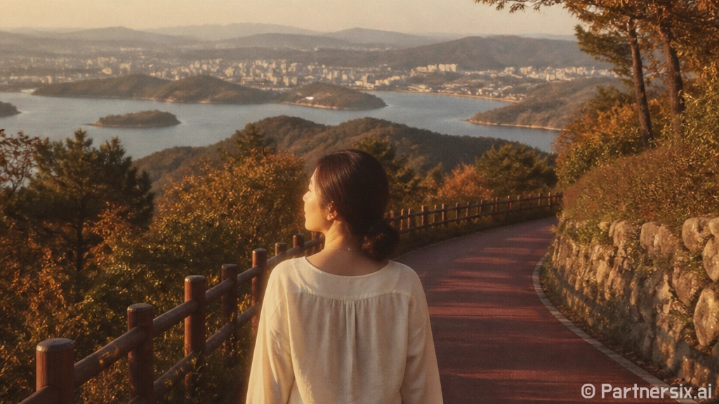 안동댐 정상길에서 …