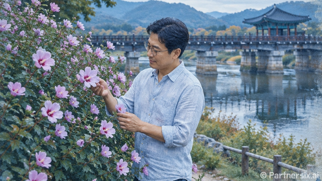 안동 월영교 무궁화…
