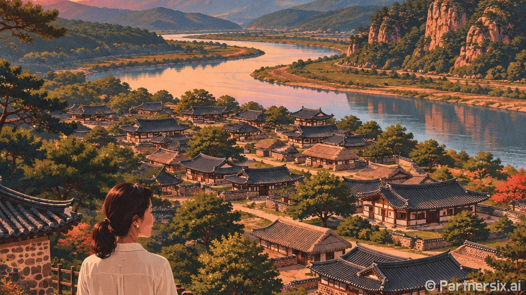 고즈넉한 안동 하회마을 낮과 밤 풍경