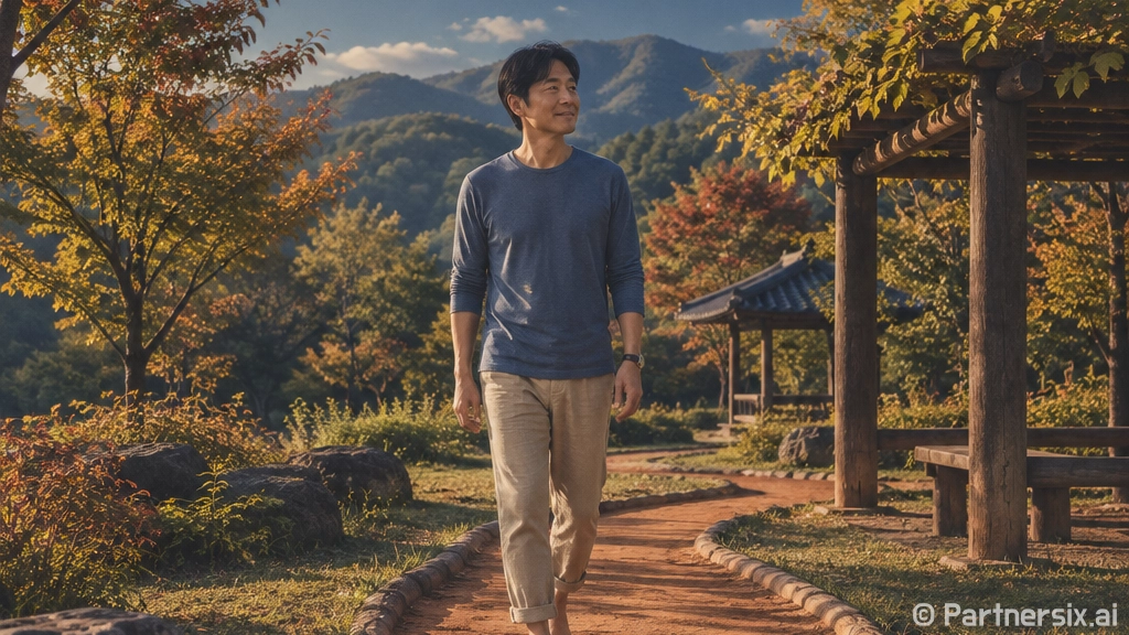 의성 구봉공원 행운의 쉼터 가을 산책길