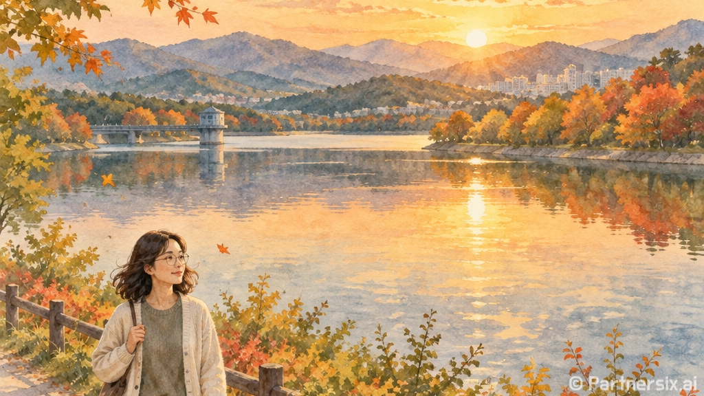경산 감못, 도심 속 황금빛 노을 쉼터