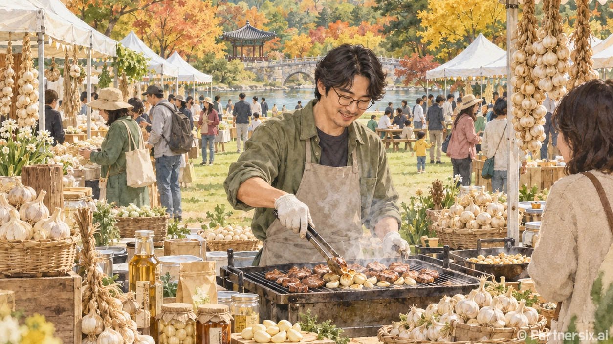 의성 구봉공원서 만나는 마늘축제 현장