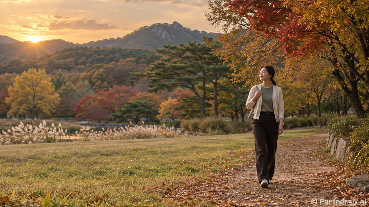 아이와 걷는 도음산의 가을