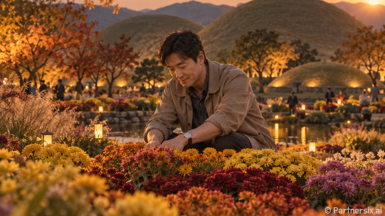 경주 가을밤 황금정원
