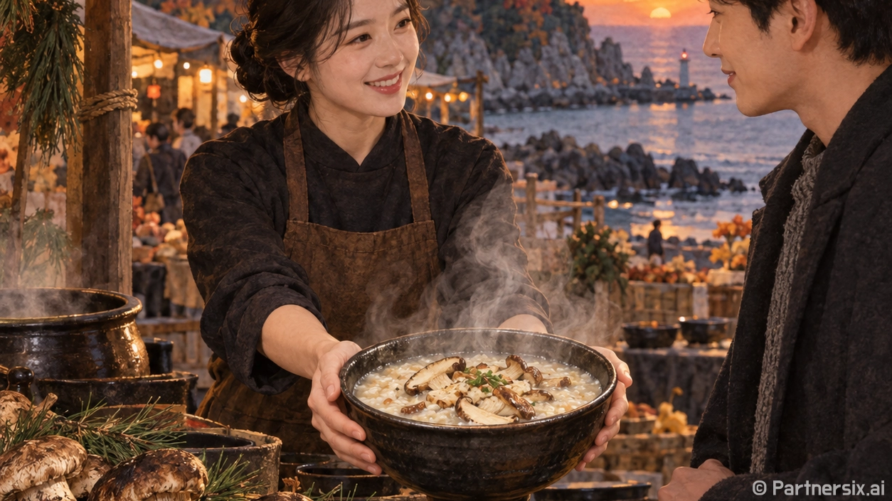 영덕송이죽 향긋한 한 그릇