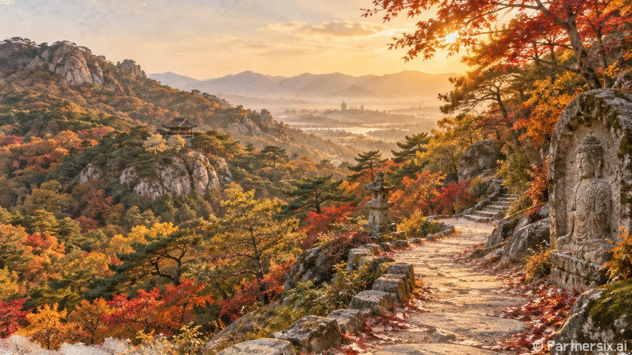 단풍길 따라 경주 낭산으로