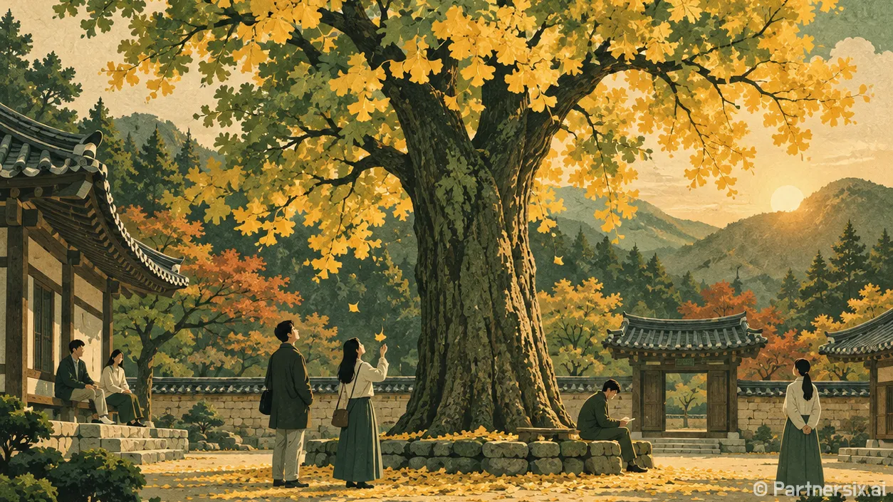 노란 융단 품은 운곡서원