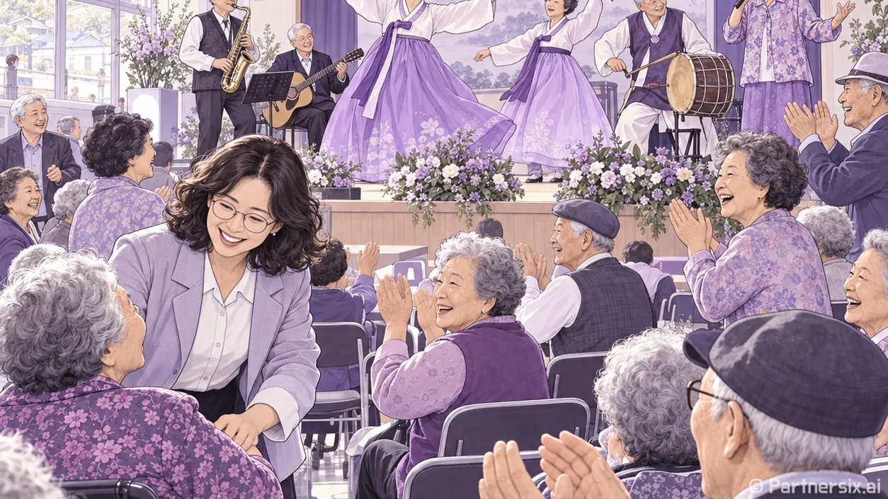 경로당 열정, 무대를 밝히다