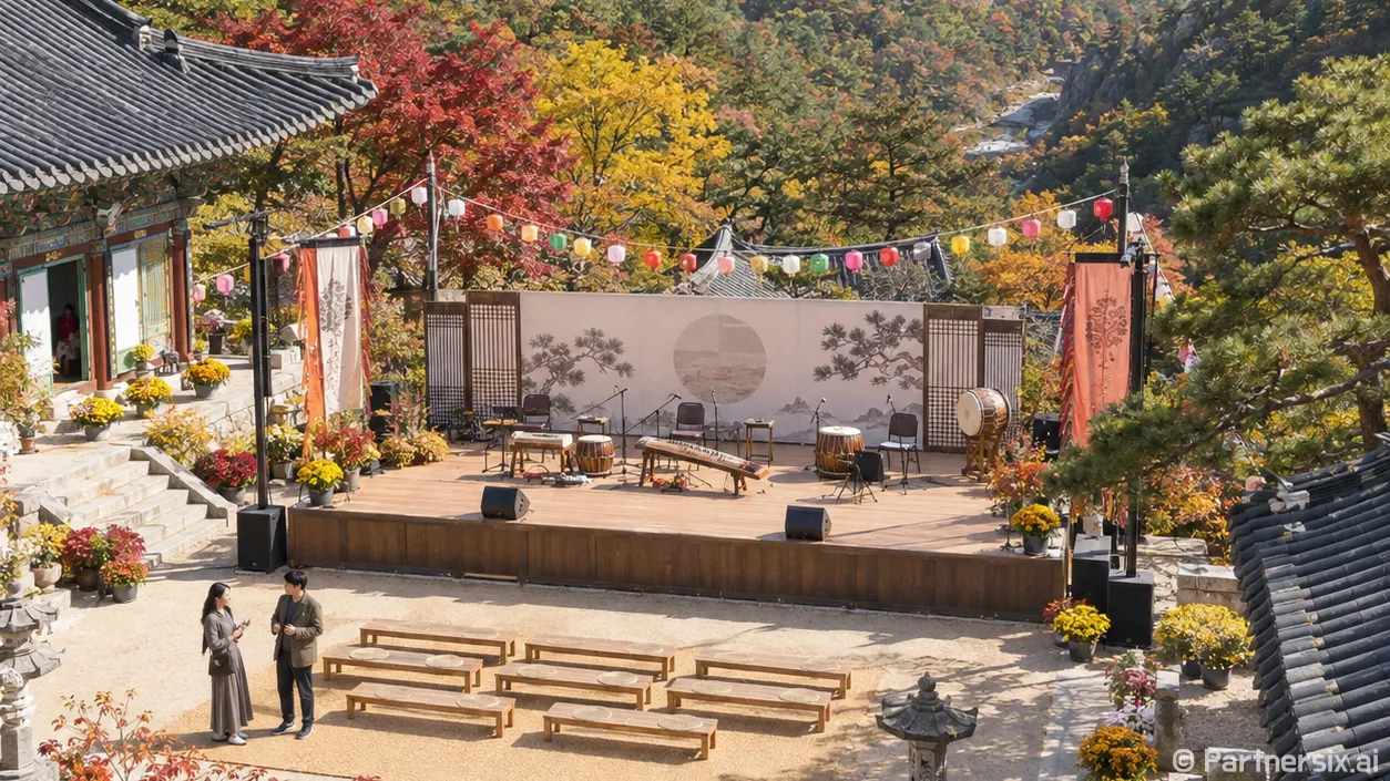 주왕산에 번진 국악 선율