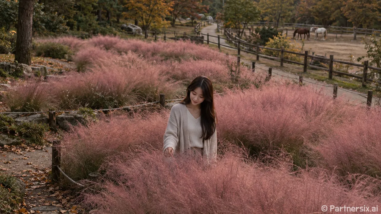 영천 핑크빛 가을산…