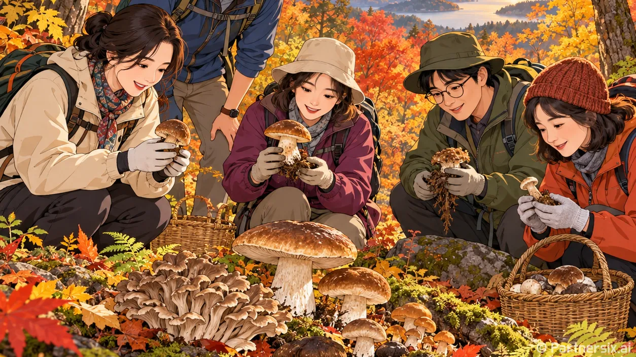 가을 산길 독버섯 경보