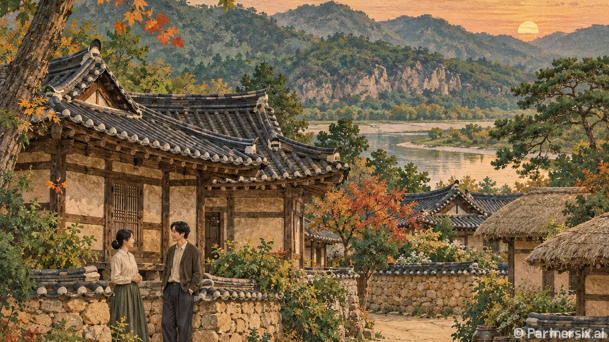하회마을 고택과 탈춤